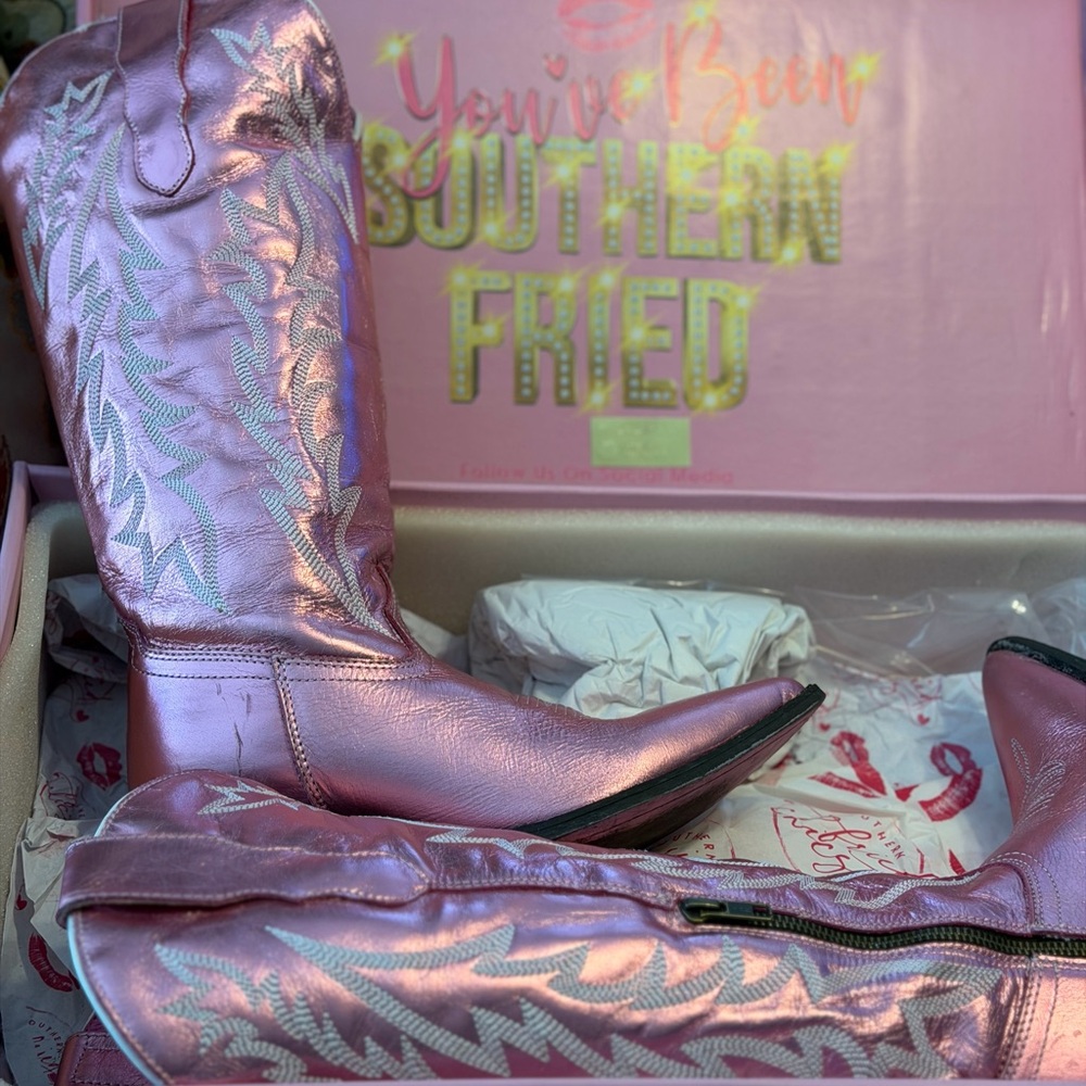 Southern Fried Pink Women's Winter Boots